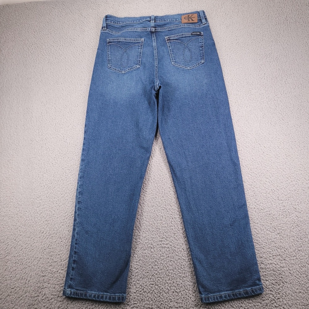 CALVIN KLEIN Jeans Size 10 Straight Ankle Medium Wash Denim 30x28
